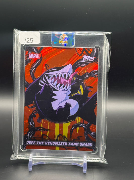 2026 Topps Mint Marvel Jeff The Venomized Land Shark Orange Mass Symboite Takeover 02/25