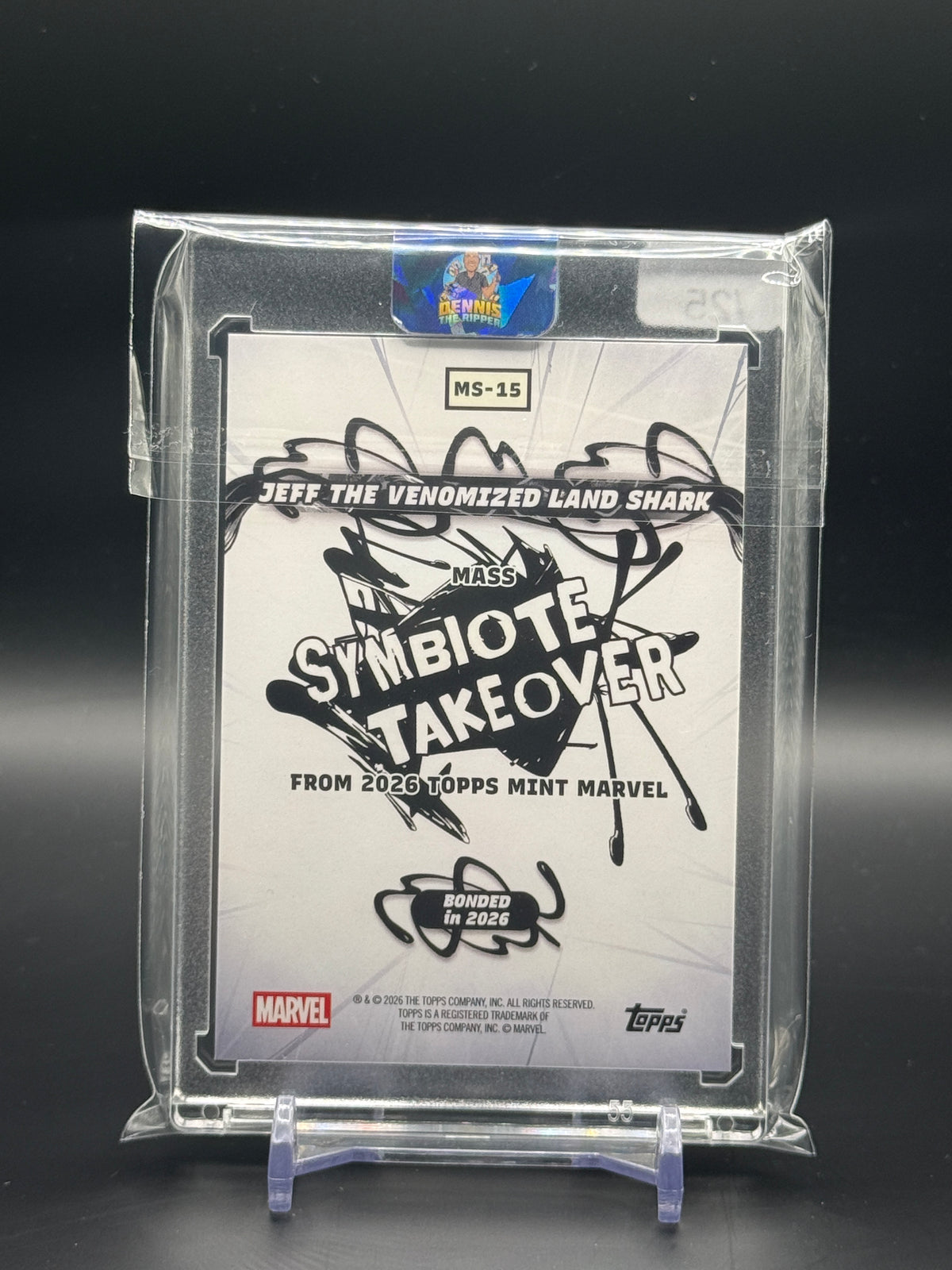 2026 Topps Mint Marvel Jeff The Venomized Land Shark Orange Mass Symboite Takeover 02/25