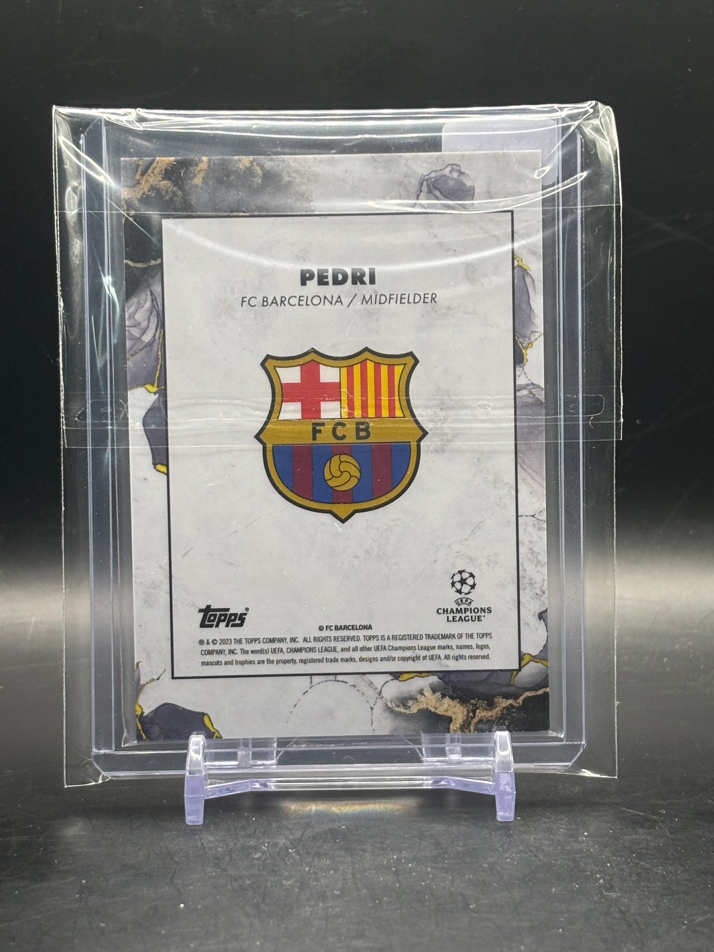 2022-23 Topps Inception UCC Pedri FC Barcelona First XI 01/49