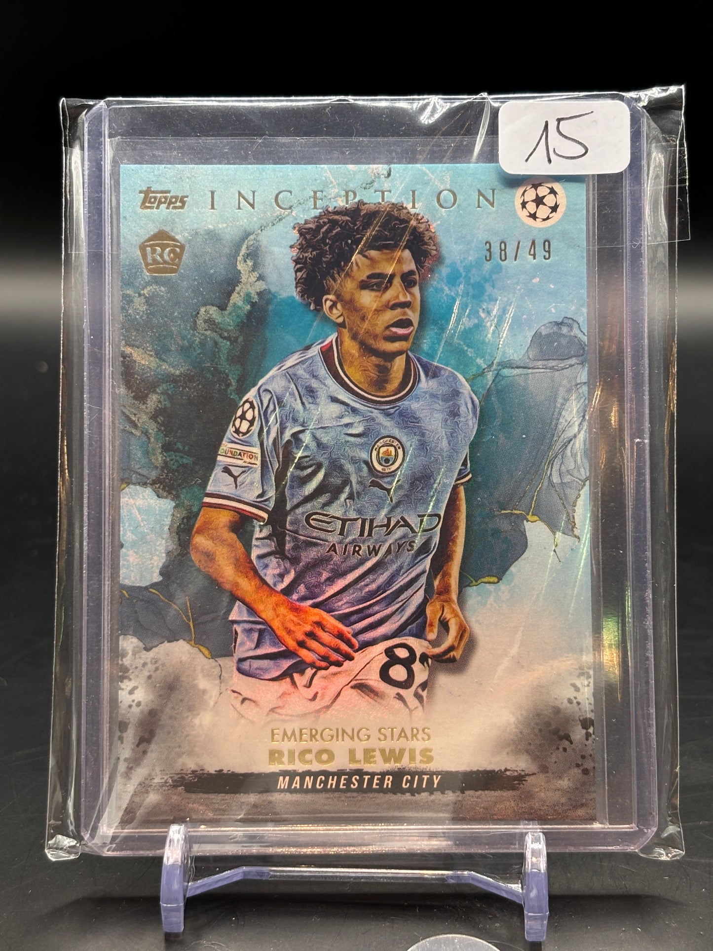 2023/24 Topps Inception Rico Lewis Blue RC /49