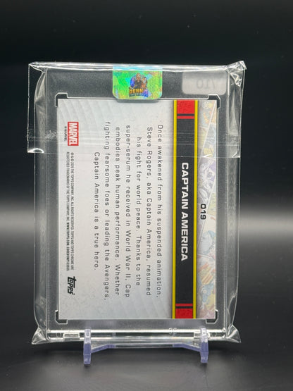 2026 Topps Chrome Marvel Comics Sapphire Captain America Black 08/10