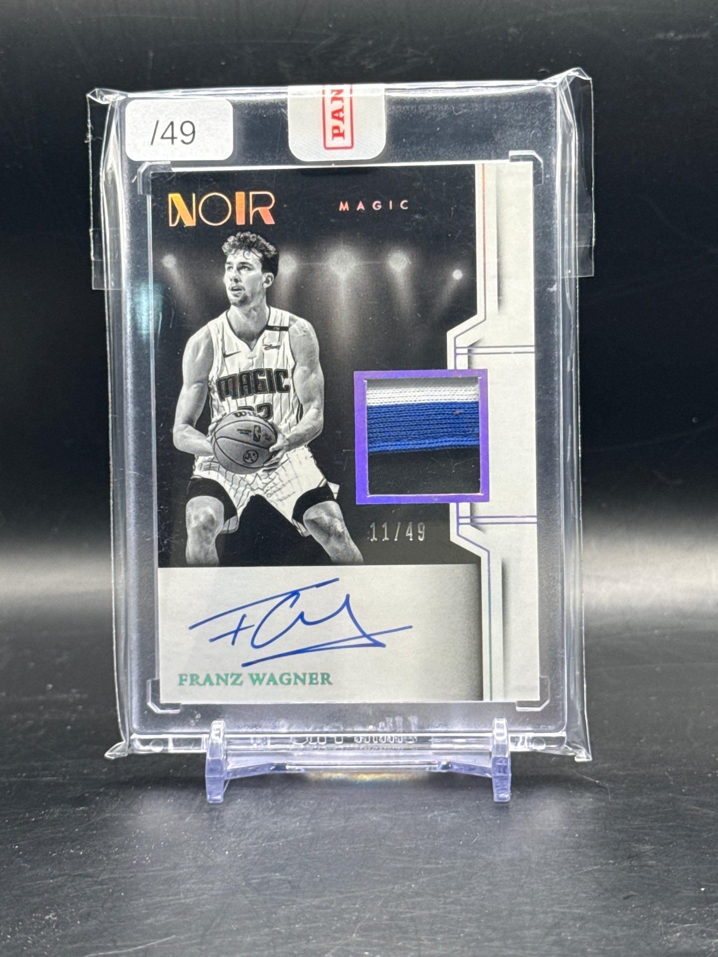 2024-25 Panini Noir NBA Franz Wagner Orlando Magic Patch Auto 11/49