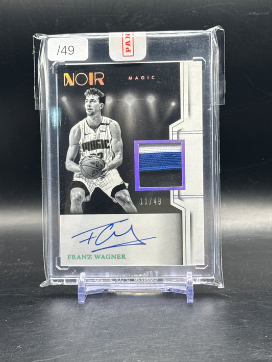 2024-25 Panini Noir NBA Franz Wagner Orlando Magic Patch Auto 11/49