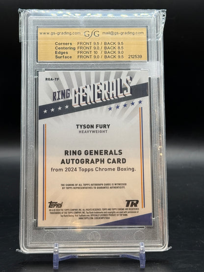2024 Topps Chrome Boxing Tyson Fury Auto 10/50 GSG 212539