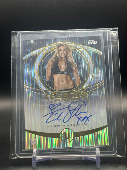 2025 Topps Universe WWE Trish Stratus Red, White & Blue Stars Auto
