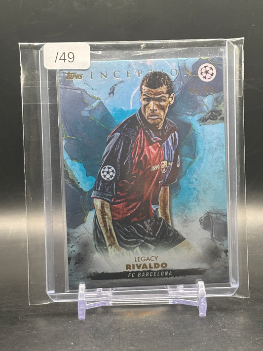 2022-23 Topps Inception UCC Rivaldo FC Barcelona Legacy 40/49