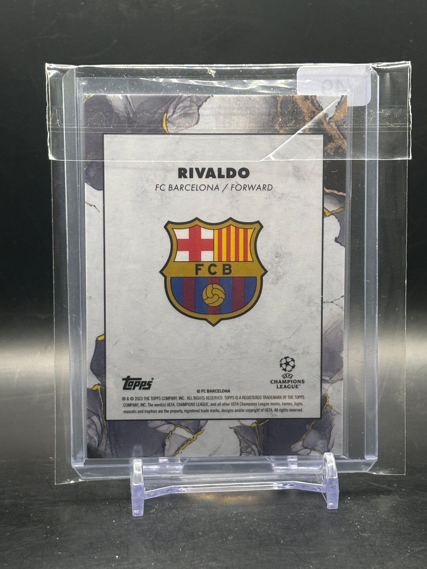 2022-23 Topps Inception UCC Rivaldo FC Barcelona Legacy 40/49
