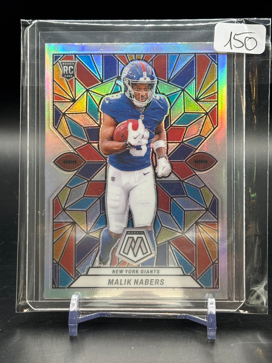 2024 Panini Mosaic Malik Nabers Stained Glass RC SP