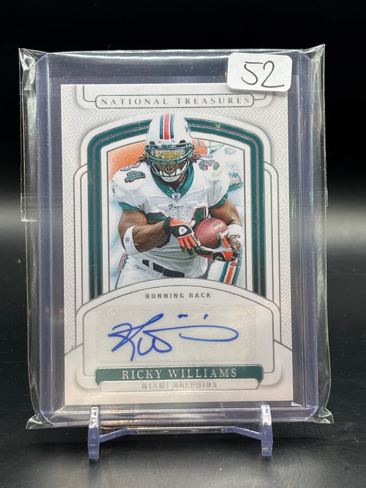 2024 Panini National Treasure NFL Miami Dolphins Ricky Williams Auto