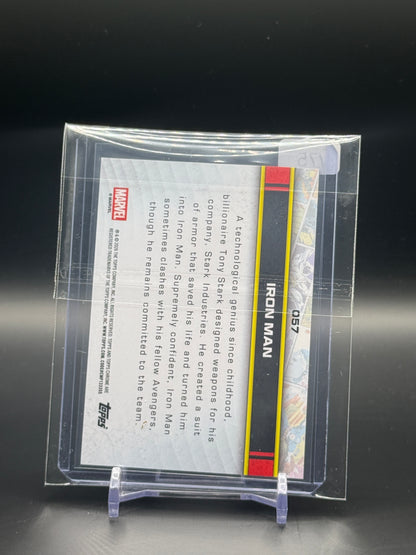 2026 Topps Chrome Marvel Comics Sapphire Iron Man Purple 01/75