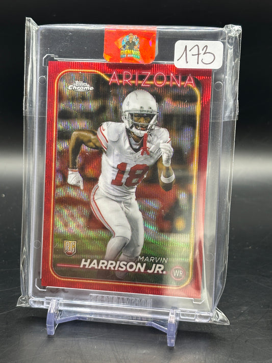 2024 Topps Chrome Cardinals Marvin Harrison Jr. /5