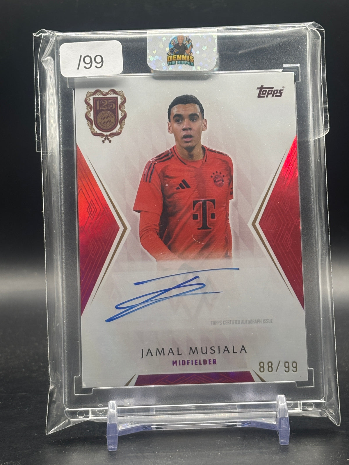 2025 Topps FC Bayern München 125 Years Jamal Musiala Auto 88/99