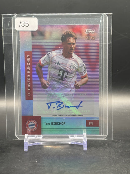 2025-26 Topps Team Set FC Bayern München Tom Bischof Auto 23/35