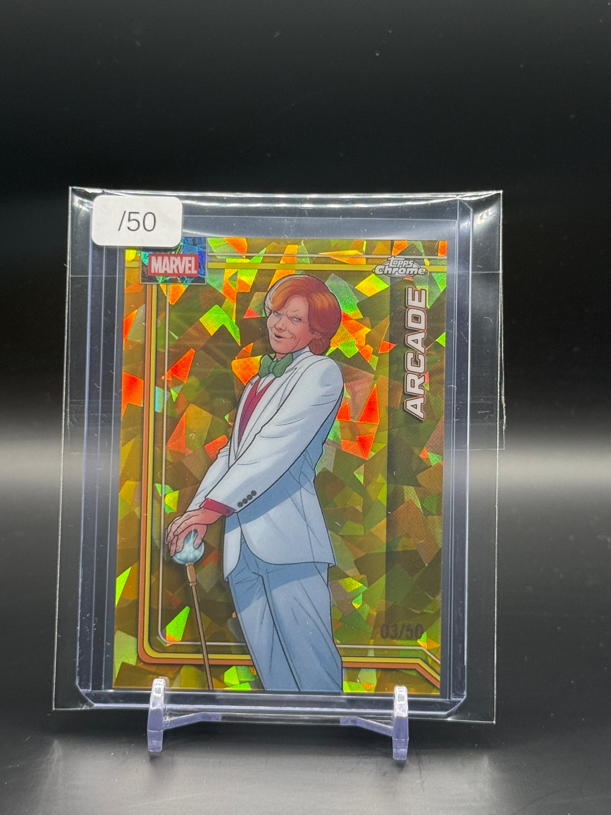 2026 Topps Chrome Marvel Comics Sapphire Arcade Gold 03/50