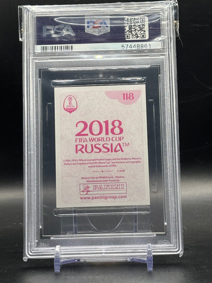 2018 Panini World Cup Sticker Cristiano Ronaldo Portugal PSA 8 57448861