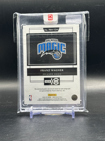 2024-25 Panini Noir NBA Franz Wagner Orlando Magic Patch Auto 11/49
