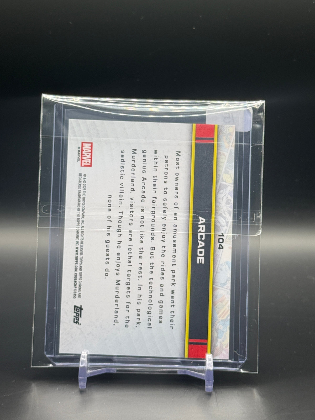 2026 Topps Chrome Marvel Comics Arcade Storm's Red Lightning 2/5