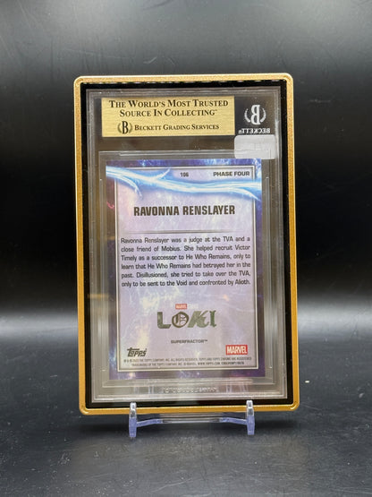 2025 Topps Chrome Marvel Studios Ravonna Renslayer Loki Superfractor 1/1 Becket 9.5 0019653217