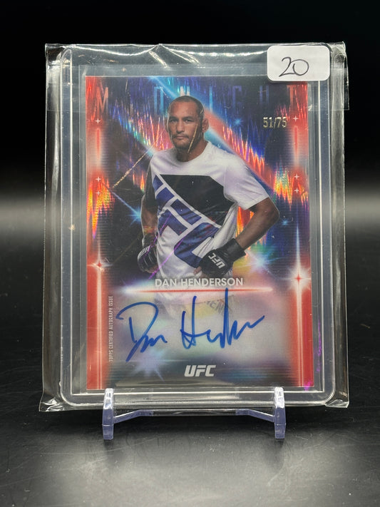 2025 Topps Midnight Dan Henderson Shimmer Auto /75