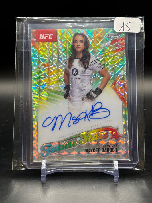 2025 Topps Chrome Maycee Barber Future Stars Auto