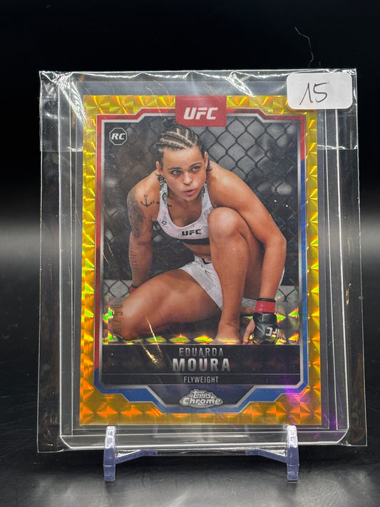 2025 Topps Chrome Eduarda Moura Gold RC /50