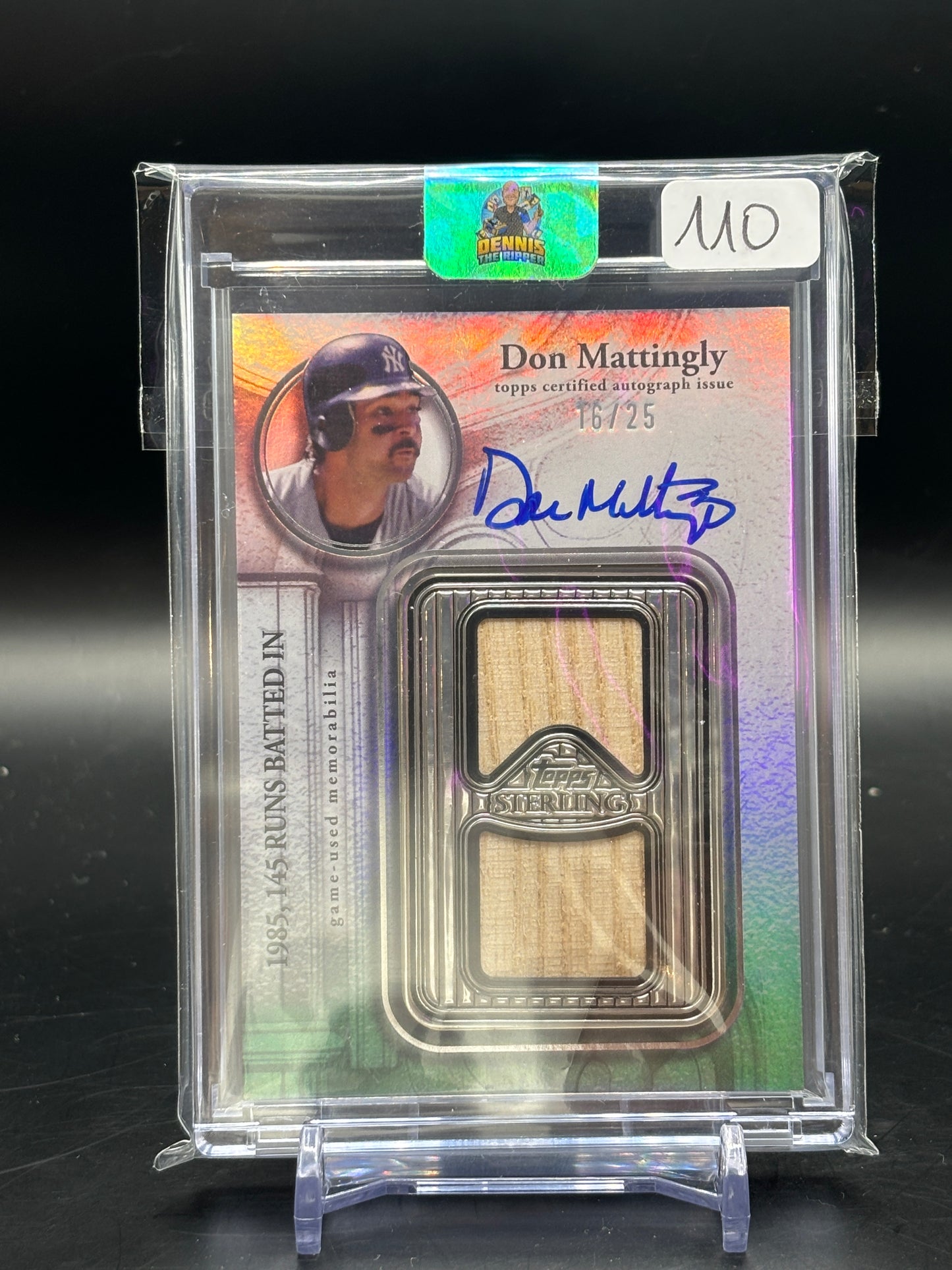 2025 Topps Sterling Don Mattingly Patch Auto 16/25