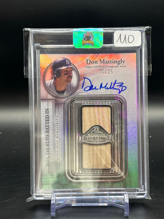 2025 Topps Sterling Don Mattingly Patch Auto 16/25