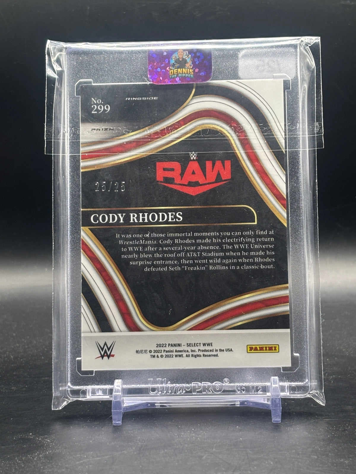 2022 Panini Select WWE Cody Rhodes Tie Dye 25/25