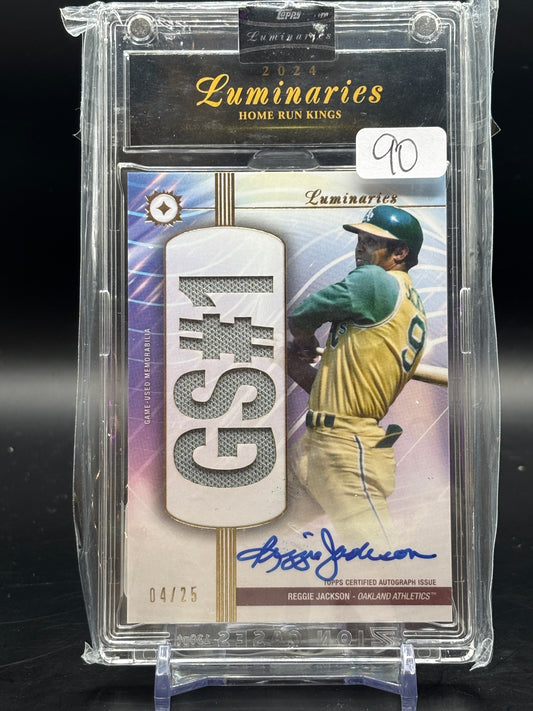 2024 Topps Luminaries Reggie Jackson Patch Auto 04/25