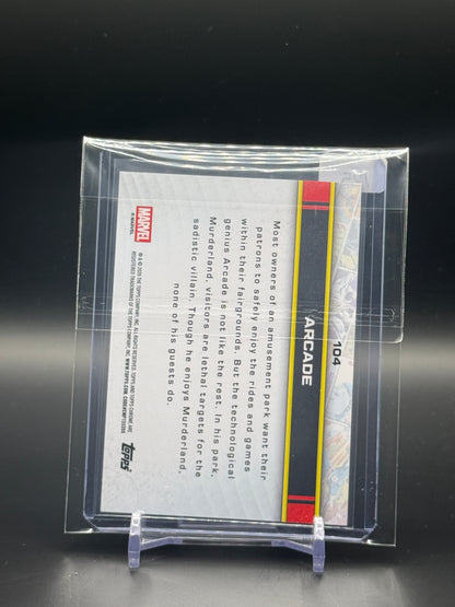 2026 Topps Chrome Marvel Comics Arcade Spider Web Red & Blue 34/62