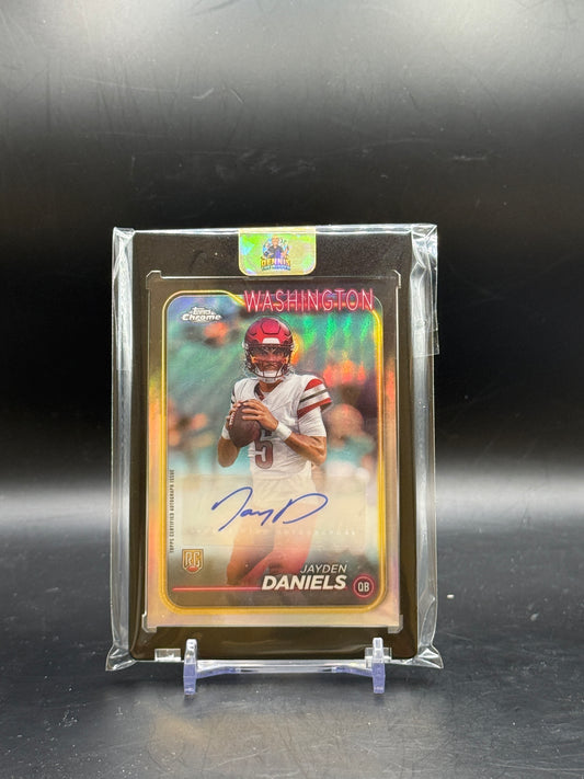 2024 Topps Chrome NFL Jayden Daniels Washington Commanders Rookie Auto