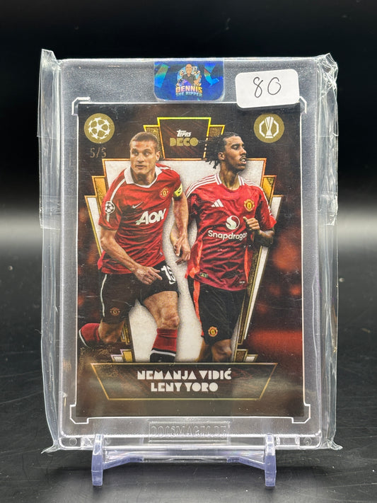 2024 Topps Deco Vidic & Yoro Red 5/5