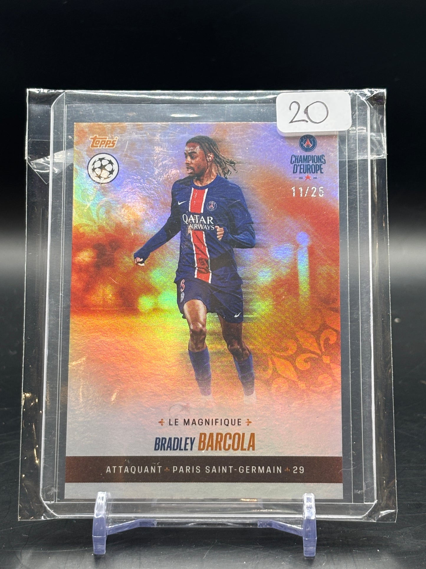 2025 Topps Champions D’Europe PSG Bradley Barcola 11/25