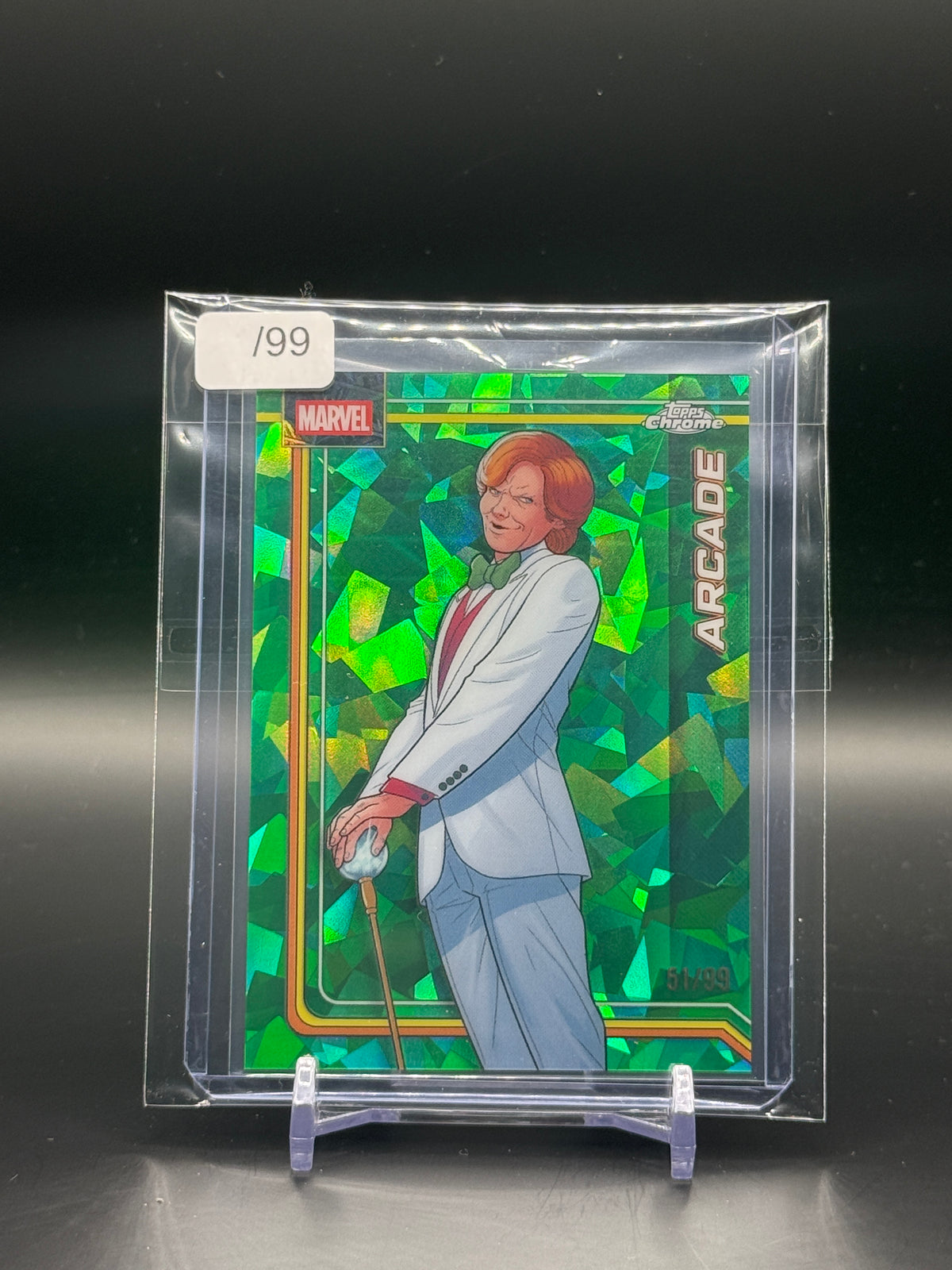 2026 Topps Chrome Marvel Comics Sapphire Arcade Green 51/99