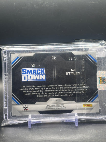 2024 Panini Prizm WWE AJ Styles Mojo Rumbel Performances 13/25