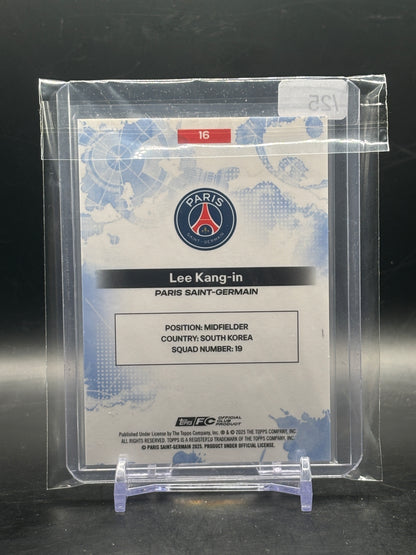 2024-25 Topps Exhibition Paris Saint Germain Lee Kang-In Orange 16/25