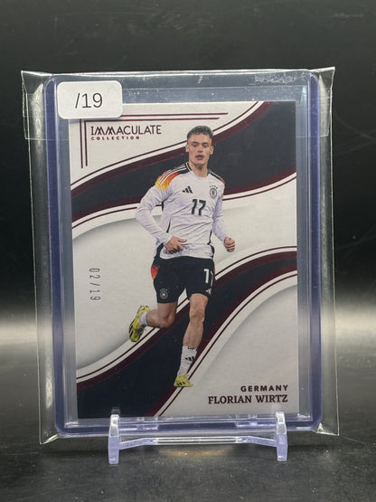 2023-24 Panini Immaculate Soccer Florian Wirtz Germany Red 02/19