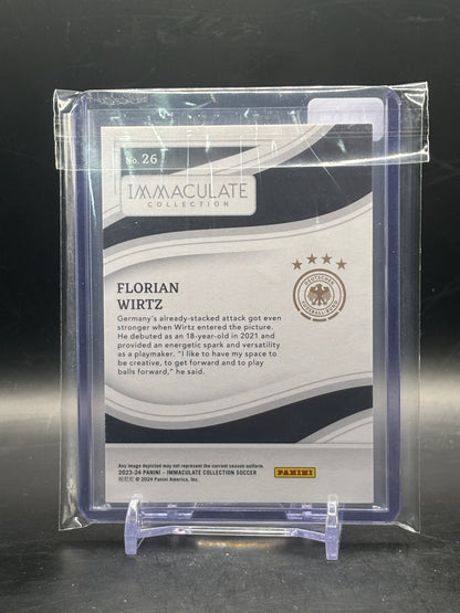 2023-24 Panini Immaculate Soccer Florian Wirtz Germany Red 02/19