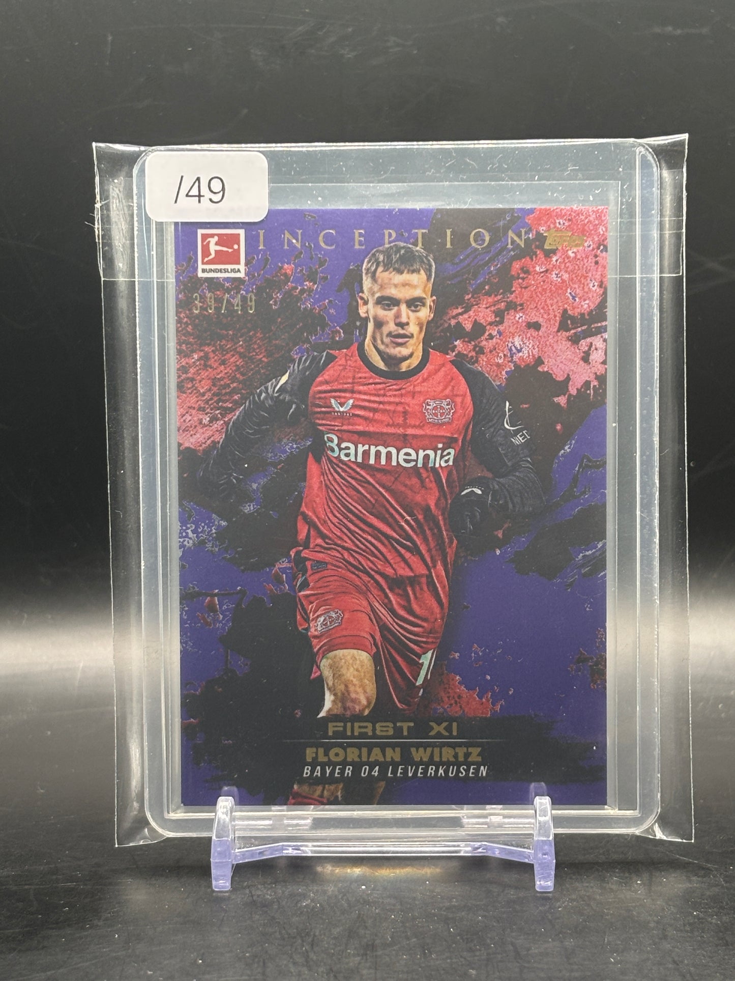 2024-25 Topps Inception Bundesliga Florian Wirtz Bayer Leverkusen First XI 39/49