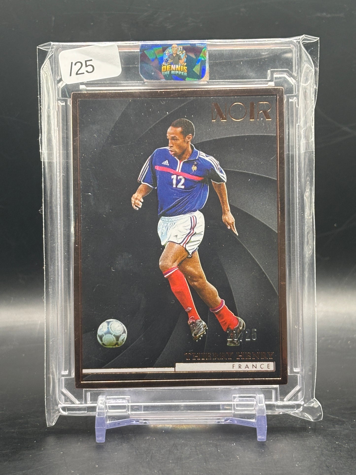 2024-25 Panini Noir Soccer Thierry Henry France Bronze Frame 23/25