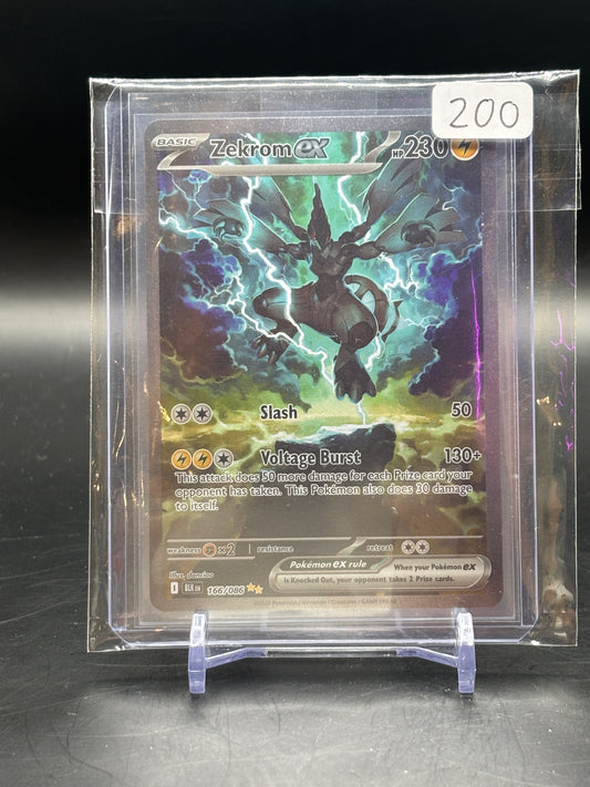 Pokemon Black Bolt Zekrom ex 166/086