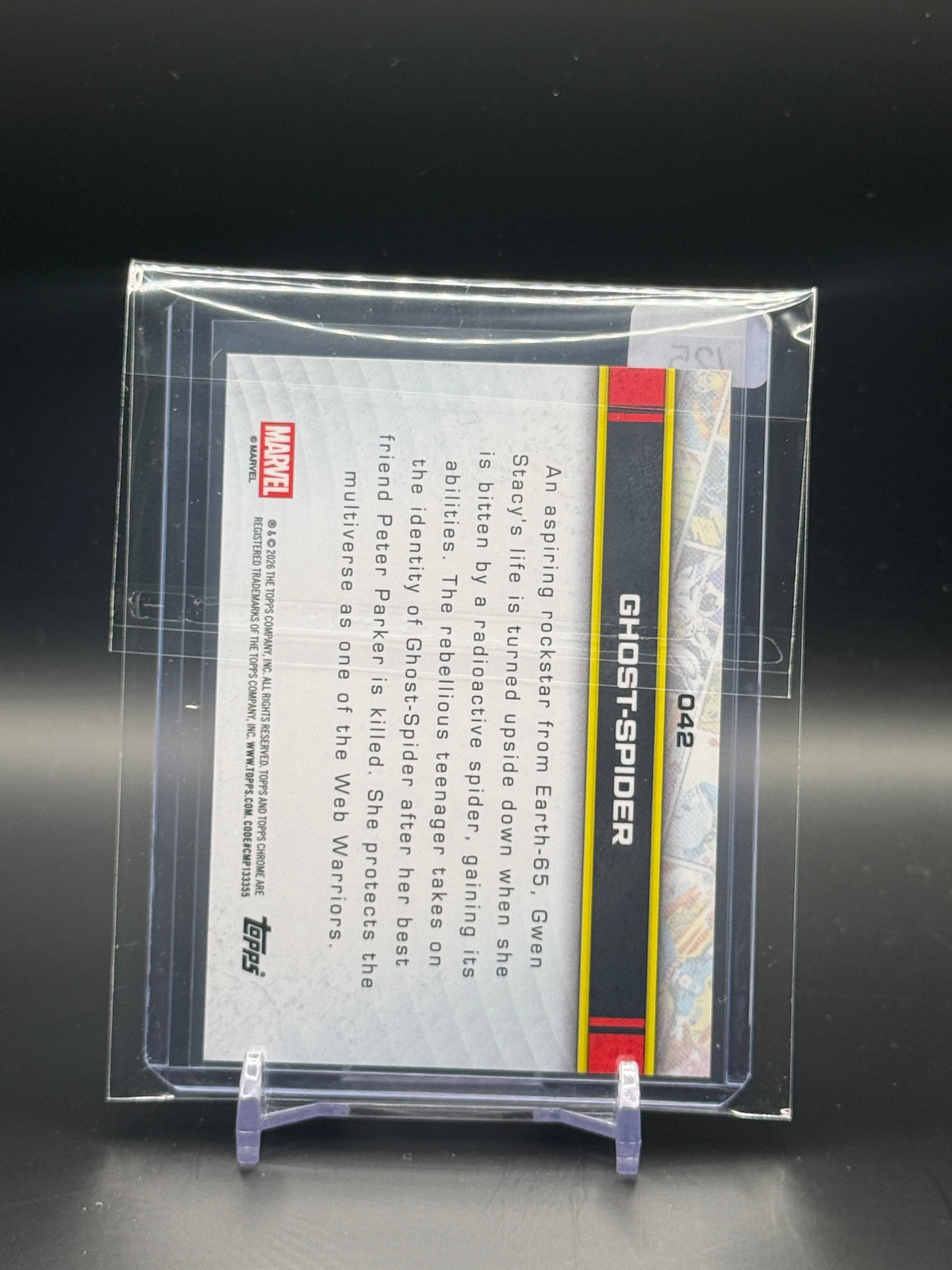 2026 Topps Chrome Marvel Comics Sapphire Ghost-Spider Orange 19/25