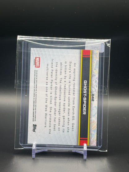 2026 Topps Chrome Marvel Comics Sapphire Ghost-Spider Orange 19/25