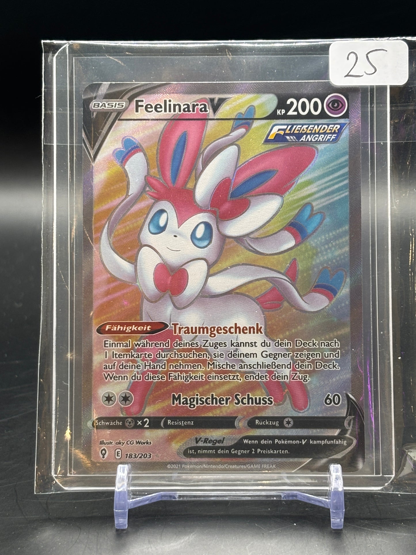 Pokemon Drachenwandel Feelinara V 183/203 Full Art