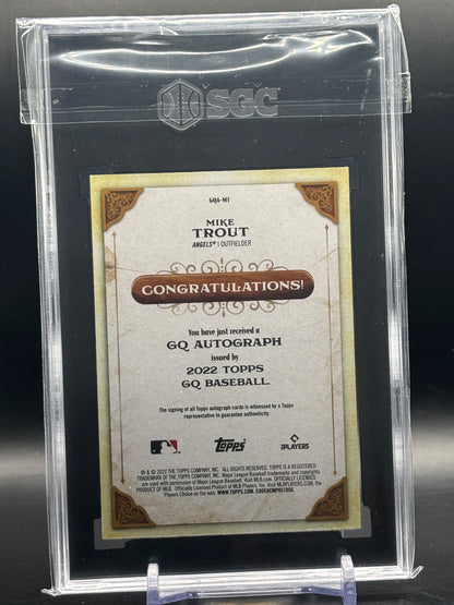 2022 Topps Gypsy Queen Mike Trout Los Angeles Angels Auto SGC 9.5 Auto 10 3191052