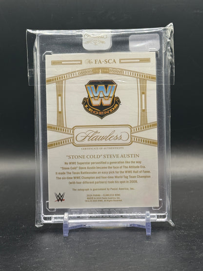 2024 Panini Flawless WWE Stone Cold Steve Austin Achievements Auto 09/20