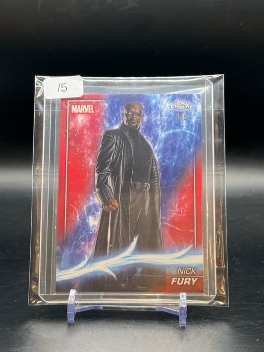 2025 Topps Chrome Marvel Nick Fury 4/5