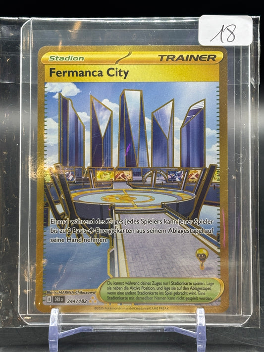 Pokemon Ewige Rivalen Fermanca City 244/182 NM