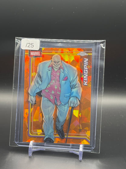 2026 Topps Chrome Marvel Comics Sapphire Kingpin Orange 16/25