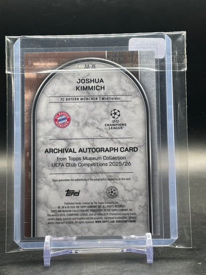 2025-26 Topps Museum UCC Joshua Kimmich FC Bayern München Auto 101/299